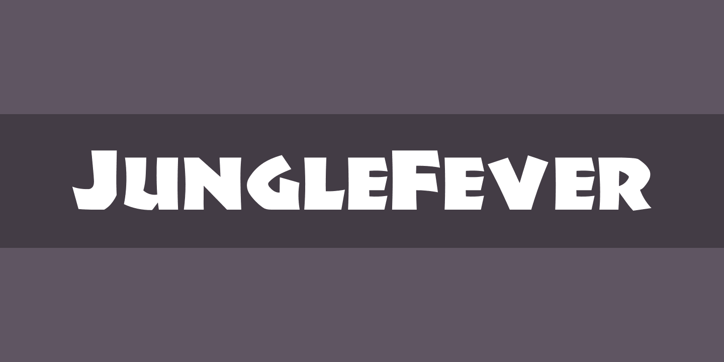 Beispiel einer JungleFever Regular-Schriftart